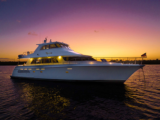 What is the Itinerary for a Luxury Yacht Charter?